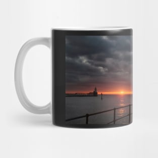 Sunrise at the mouth of the River Blyth - Panorama Mug